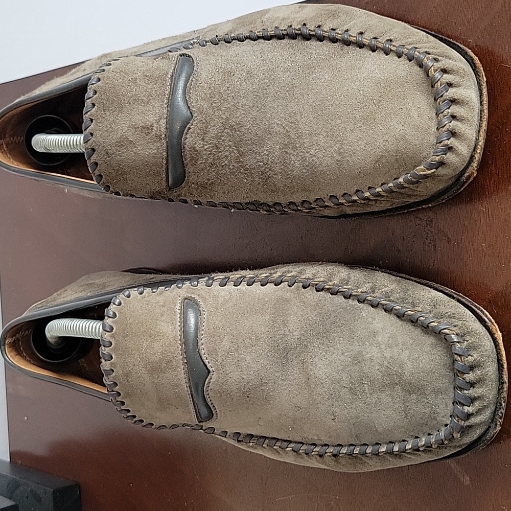 Gray mezlan men's shoes